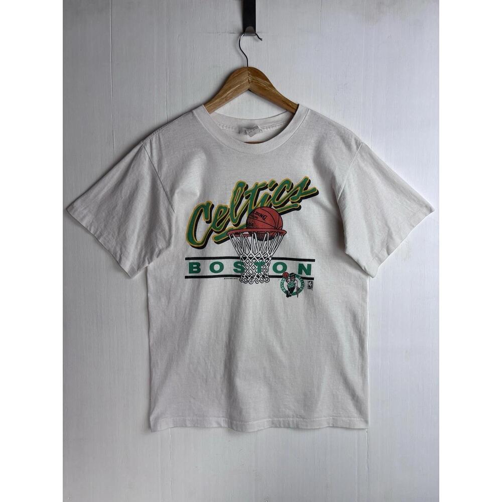 90S Boston Celtics Salem Screen  T-Shirt  M